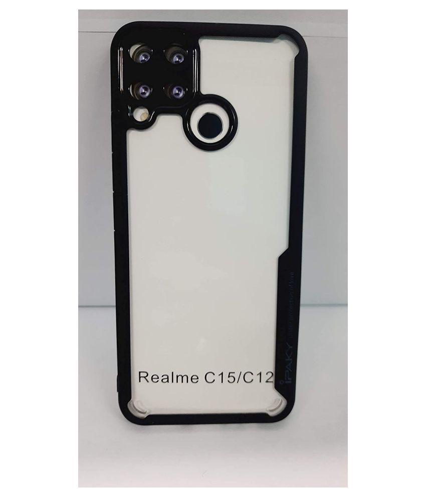     			Realme C12 Shock Proof Case Kosher Traders - Black AirEdge Protection