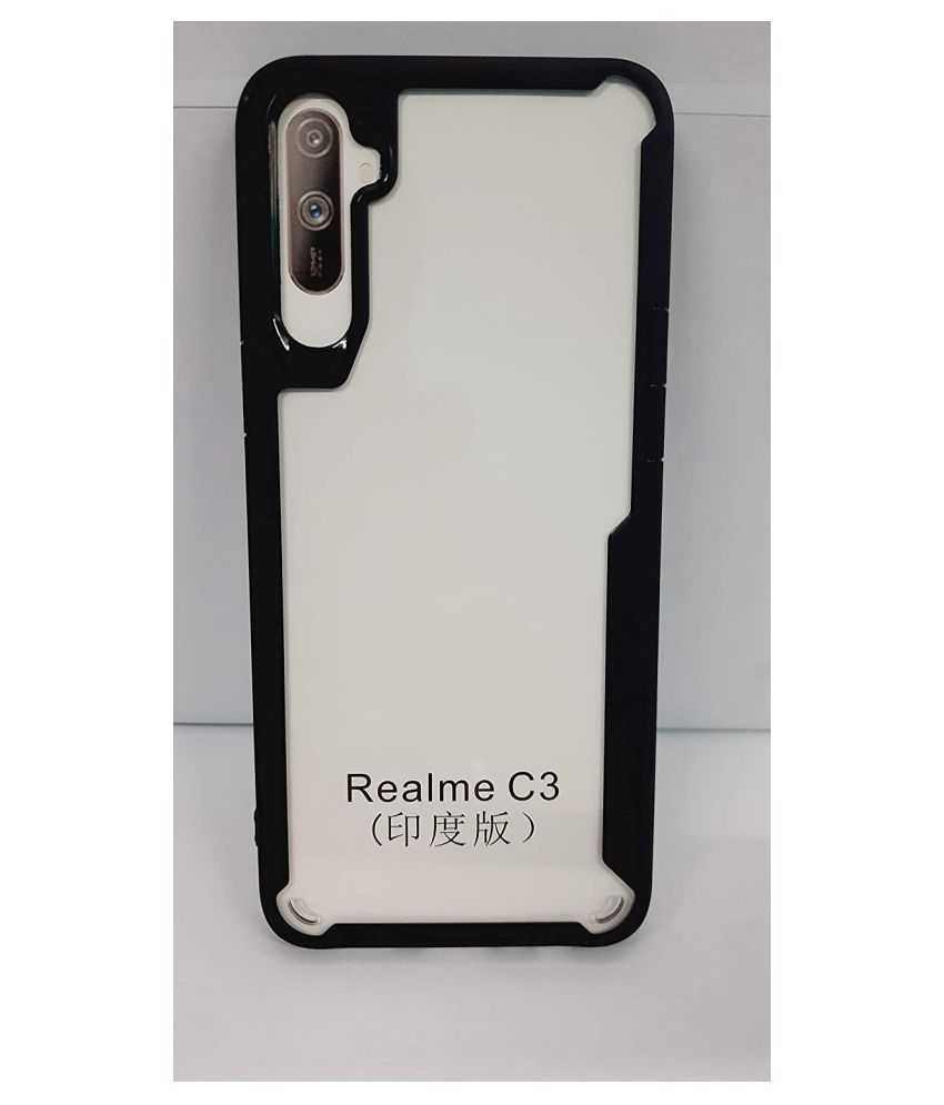    			Realme c3 Shock Proof Case Kosher Traders - Black AirEdge Protection