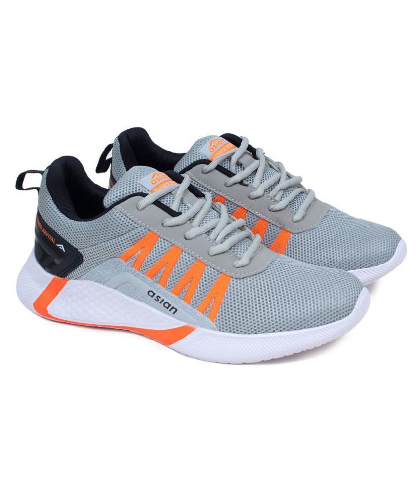     			ASIAN - Bouncer-01 Gray Men's Sports Running Shoes