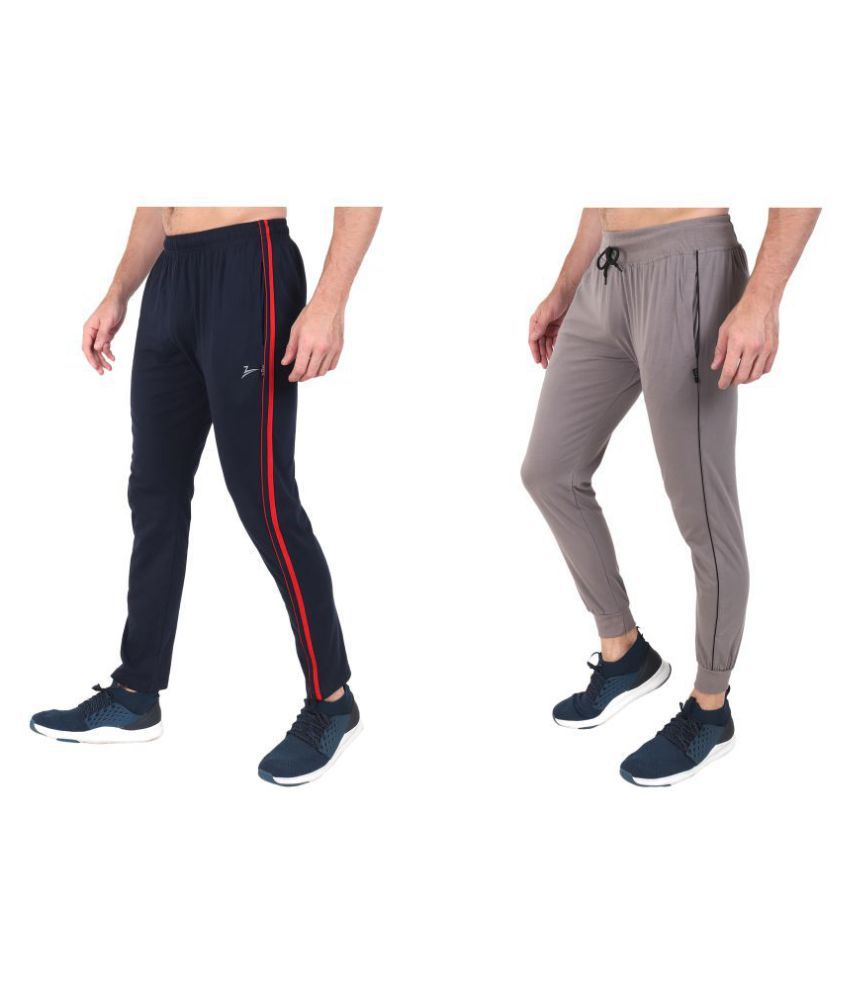     			Zeffit Multi Cotton Blend Trackpants Pack of 2