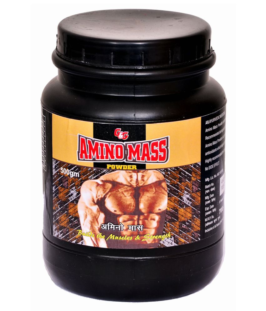     			Herbal Care Amino Mass (Builds Muscles & Strength) Powder 500 gm Pack Of 1