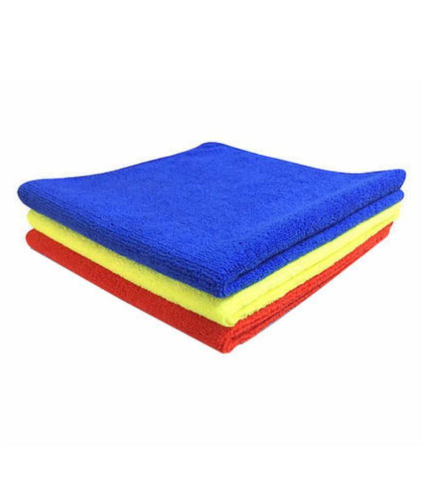     			Microfiber Cleaning Cloths,40x40cms 250GSM Multi-Colour! Highly Absorbent, Lint and Streak Free, Multi -Purpose Wash Cloth for Kitchen, Car, Window, Stainless Steel, silverware.(PACK OF 3)
