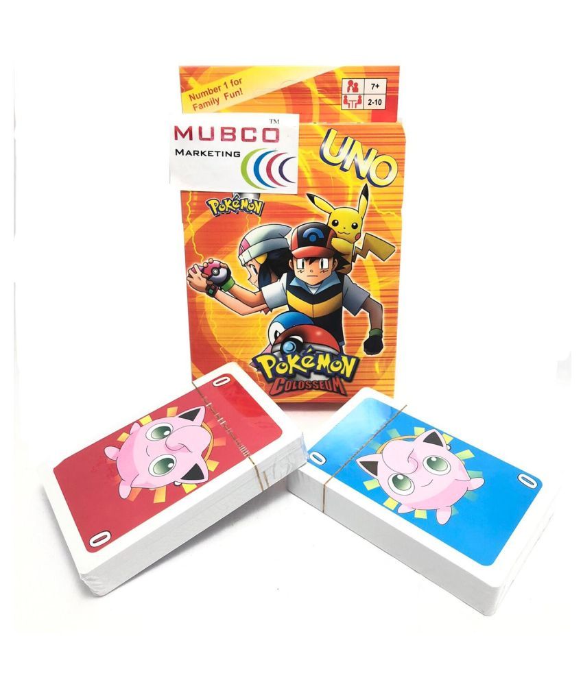 Mubco | Uno Pokémon Card Game | 2 Set of Cards Cartoon Character - Buy