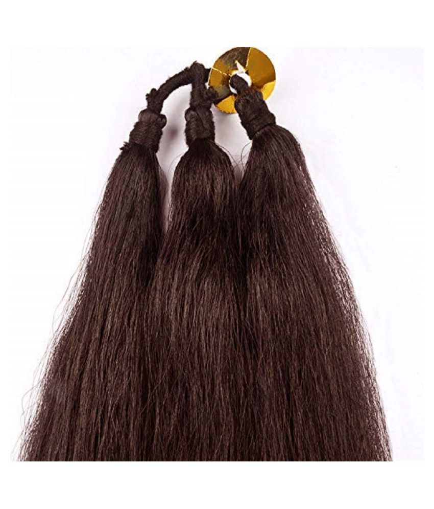 syraa Straight Cold Fusion Hair Extension set of 2 Brown paranda Pack
