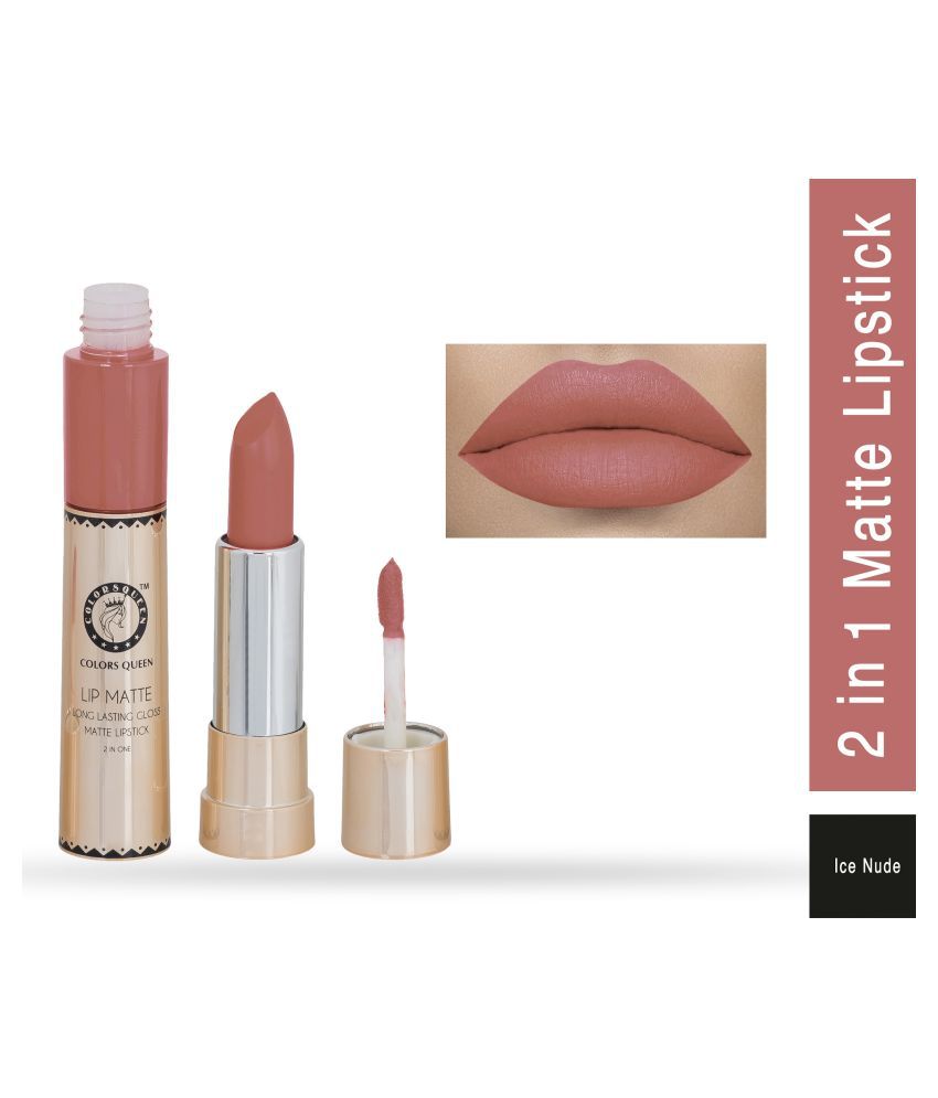     			Colors Queen Long Lasting Matte Lipstick Ice Nude 100 g