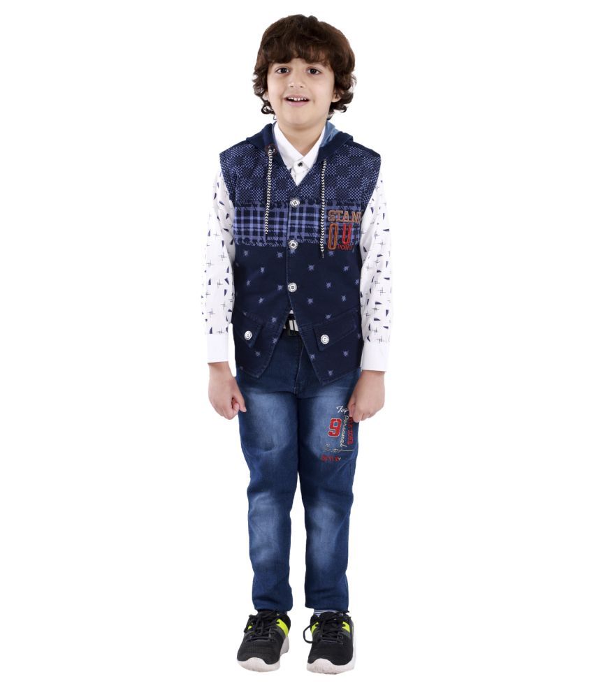     			Fourfolds Boy's 3-Piece Suit