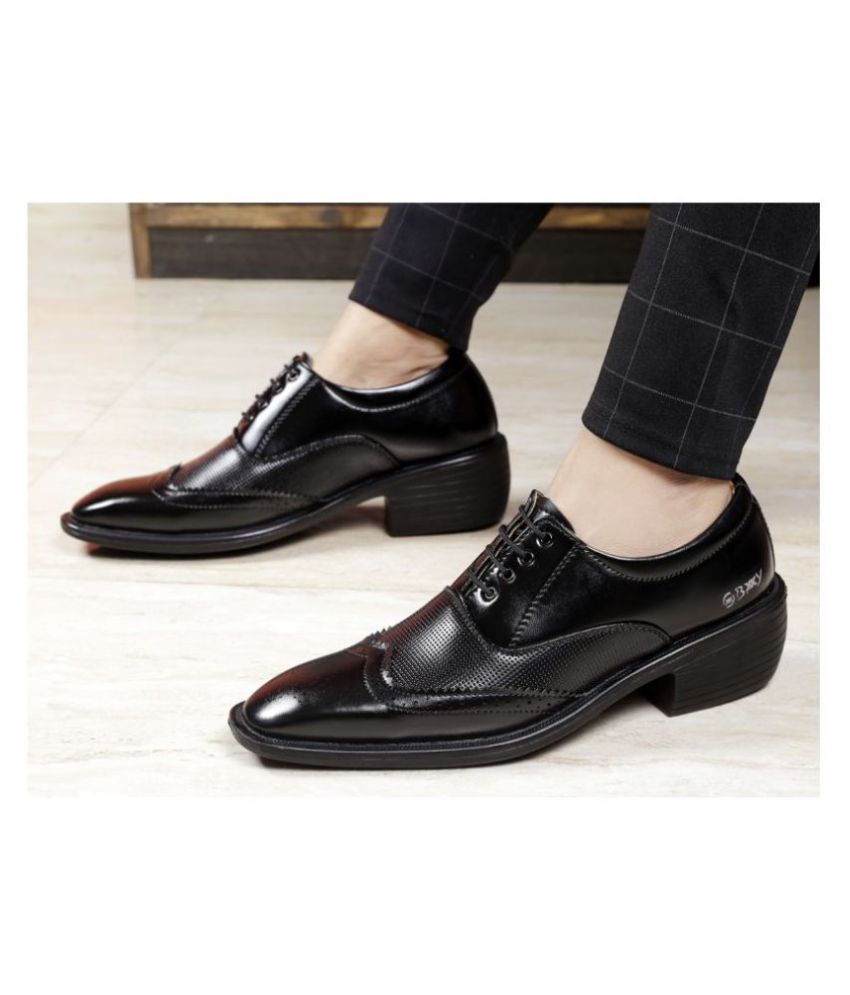     			YUVRATO BAXI Derby Artificial Leather Black Formal Shoes