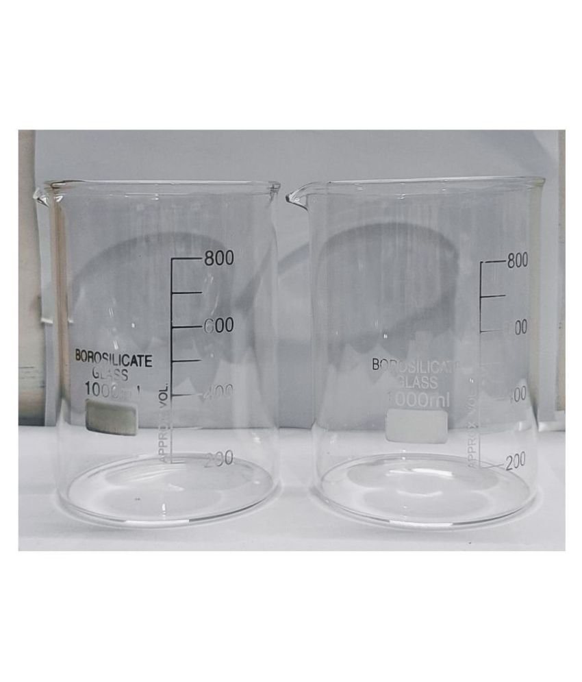     			Borosilicate Glass Beaker 1000 ml (pack of 2pcs )