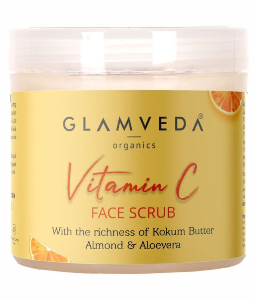Glamveda Vitamin C Brightening Face & Body Scrub Cream 100 g