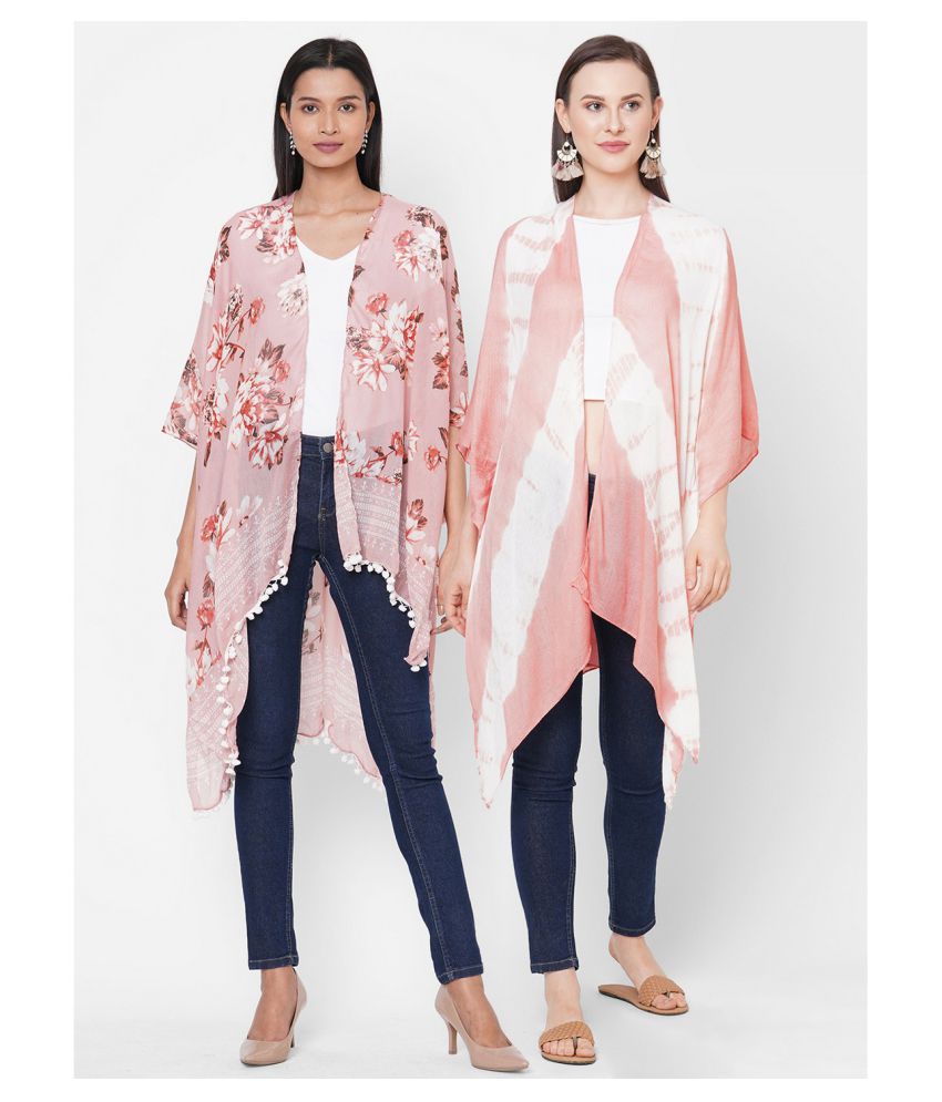 Get Wrapped Viscose Kimonos - Multi Color
