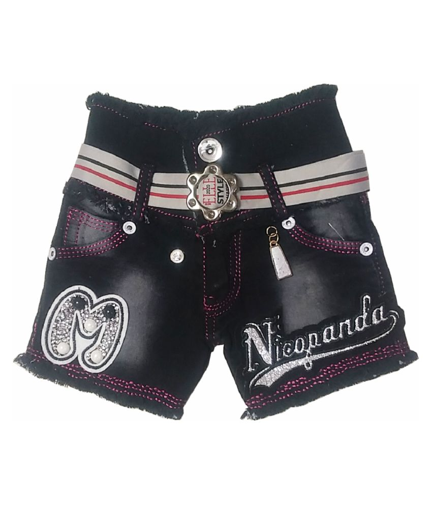     			HVM Baby Girls Denim Shorts-6-12M, 12-18M, 18-24M, 2-3Y, 3-4Y, 4-5Y