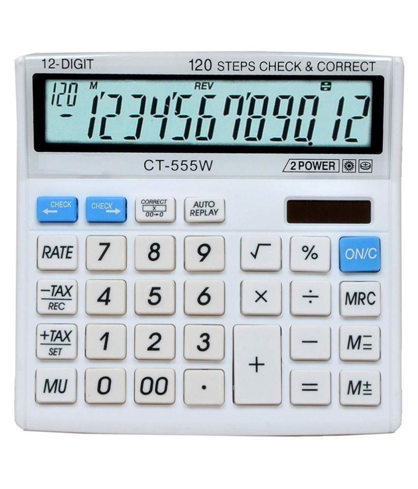     			Villy 12 Digits BL-555W Large Display Electronic Calculator