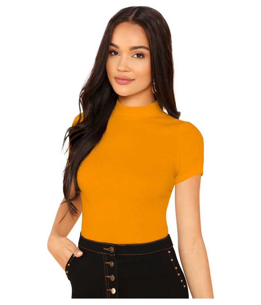 BHAGYASHRAY Cotton Crop Tops Yellow Buy BHAGYASHRAY Cotton Crop