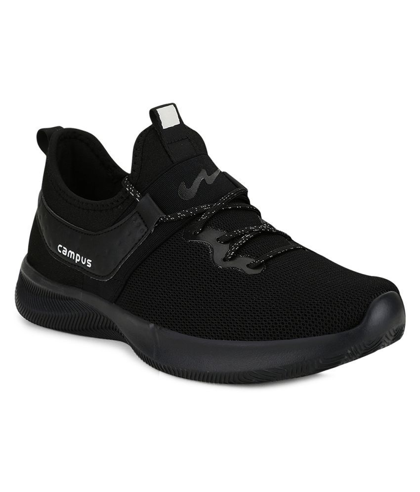     			Campus Black Running Shoes