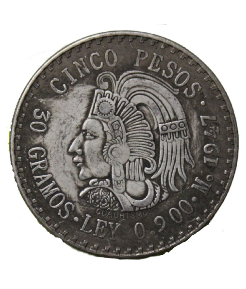     			30  Gramos.  Ley  0.900.M.  Cinco  Pesos  ( 1947 )   Estados   Unidos   Mexicanos   Pack   of   1  Extremely   Rare   Coin