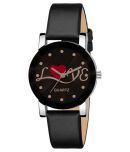 EMPERO Leather Round Womens Watch