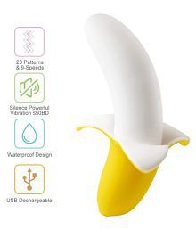 KNIGHTRIDERS Onbedroom Banana Vibrator USB Rechargeable Slicone Massager WITH MANFORCE CONDOM