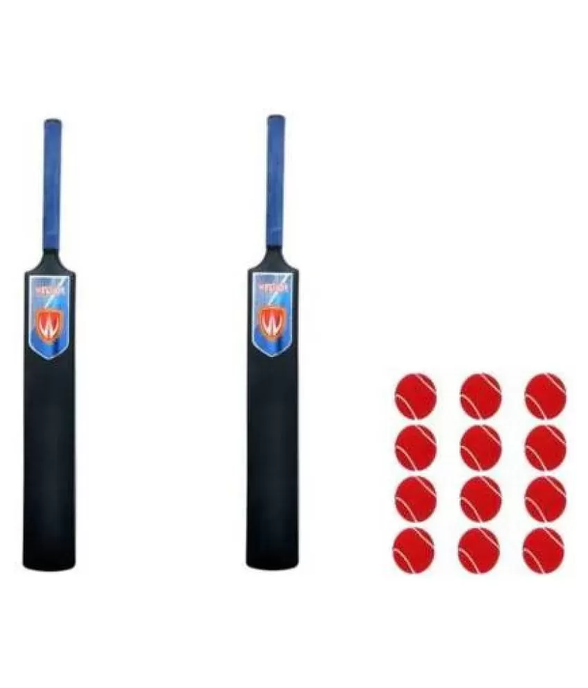 Windsor X Plastic Bat Ball , 2 Plastic Bat Size 6 , Plastic Bat With 12 Red Tennis Ball Cricket Kit Buy Online at Best Price on Snapdeal