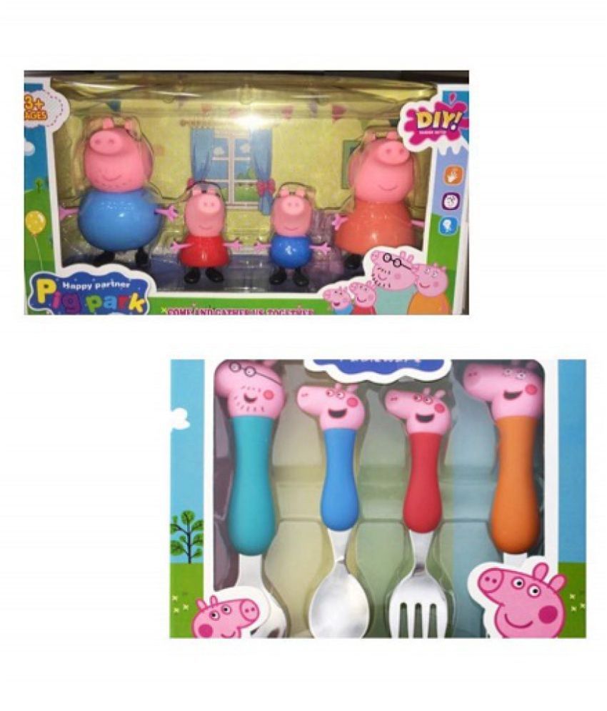 1508 Barbo Toys Peppa Pig 3 pcs Mealtime Set 
