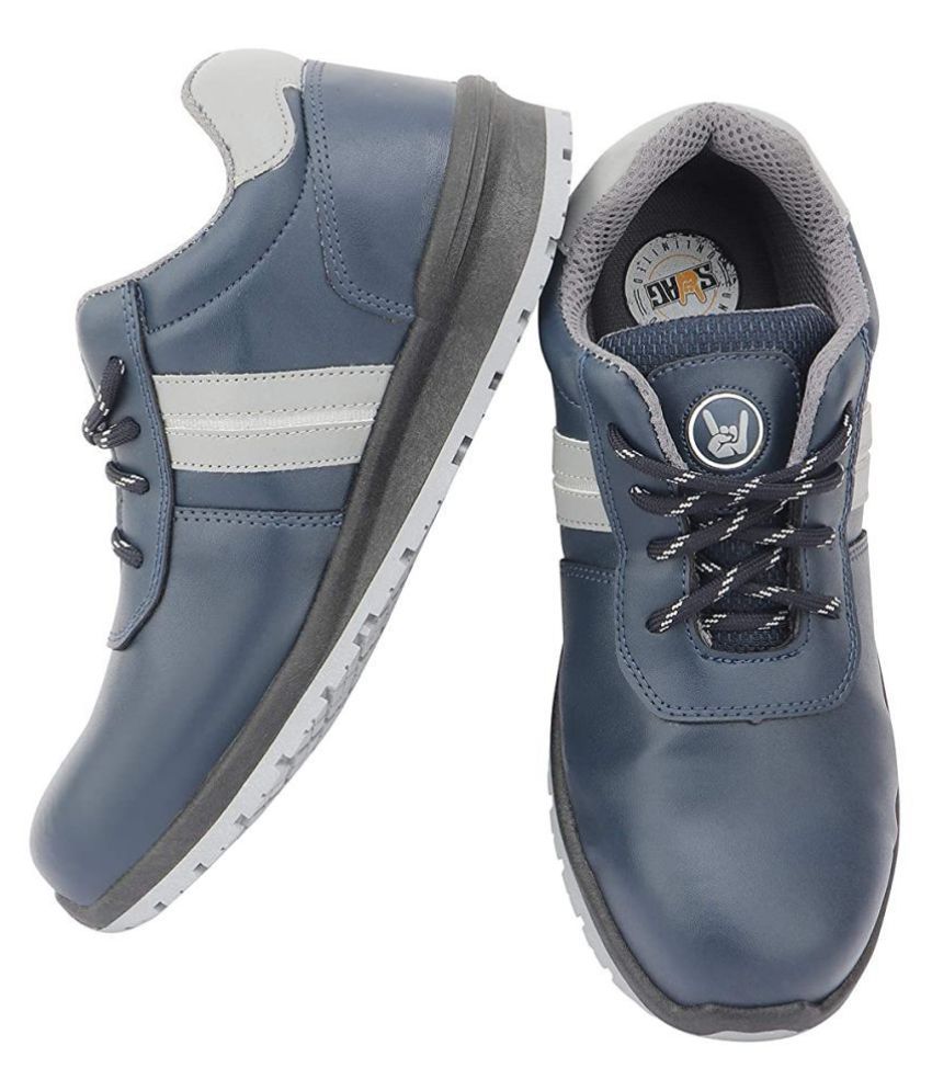 Buy HILLSON STEEL TOE SAFETY SHOES Low Ankle Grey Safety Shoes Online