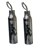 Dynore Silver 500 mL Water Bottle set of 2