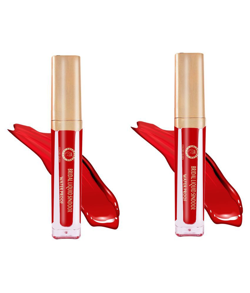     			Colors Queen Blessings Bridal Red Sindoor Liquid Pack of 2 6 g