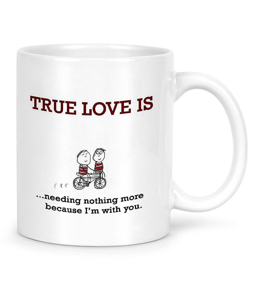     			Idream Quote Printed Ceramic Coffee Mug 1 Pcs 330 mL