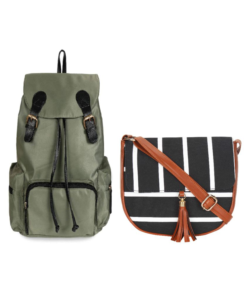 Lychee Bags GRREN Backpack