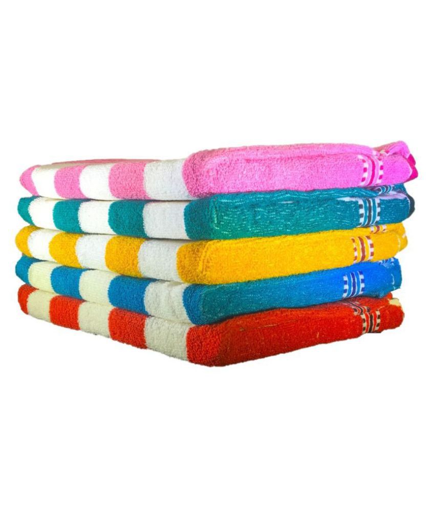     			Shop by room Set of 5 Hand Towel Multi 33x51
