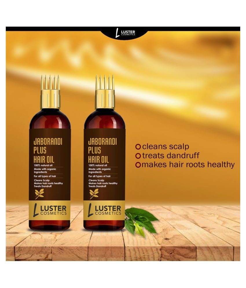 Luster Cosmetics Jaborandi Plus Hair Oil 100 mL Pack of 2: Buy Luster  Cosmetics Jaborandi Plus Hair Oil 100 mL Pack of 2 at Best Prices in India  - Snapdeal