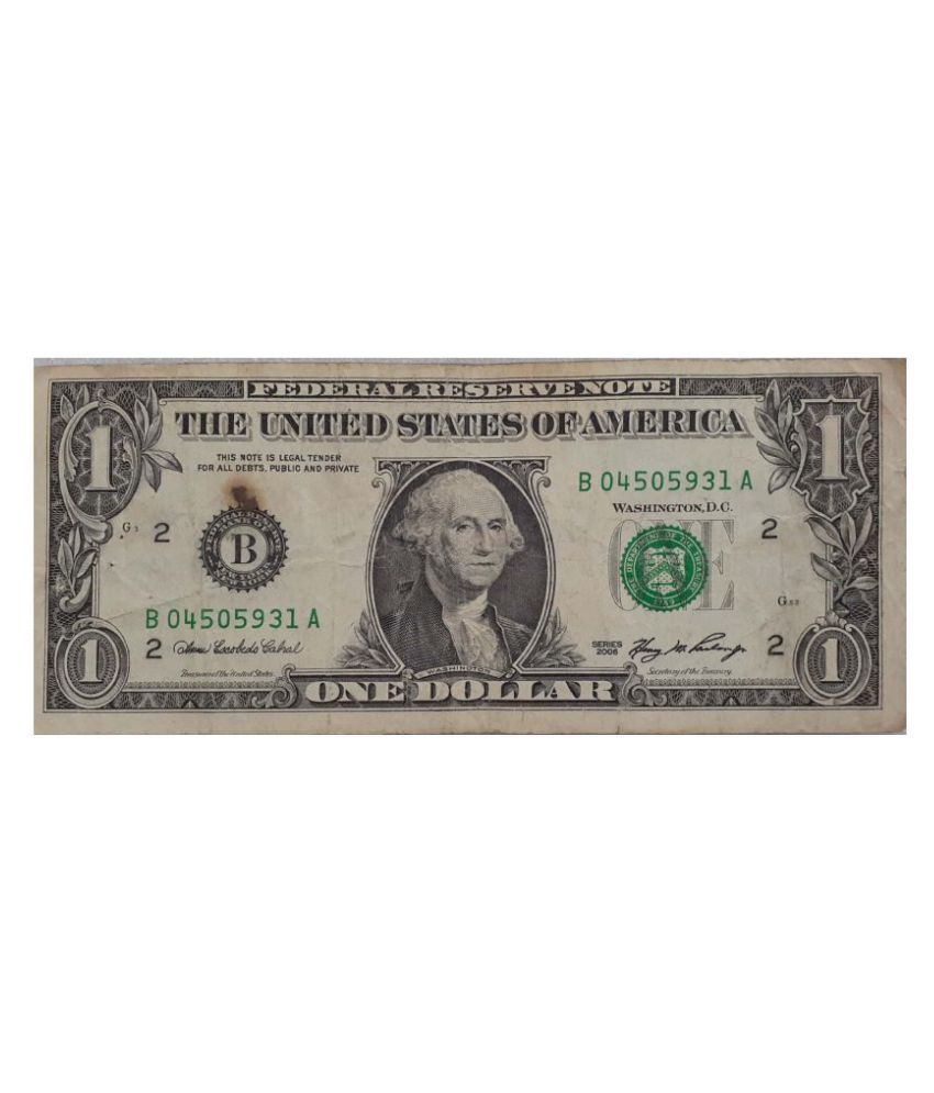     			Hop n Shop The United States of America One Dollar Bill 2006