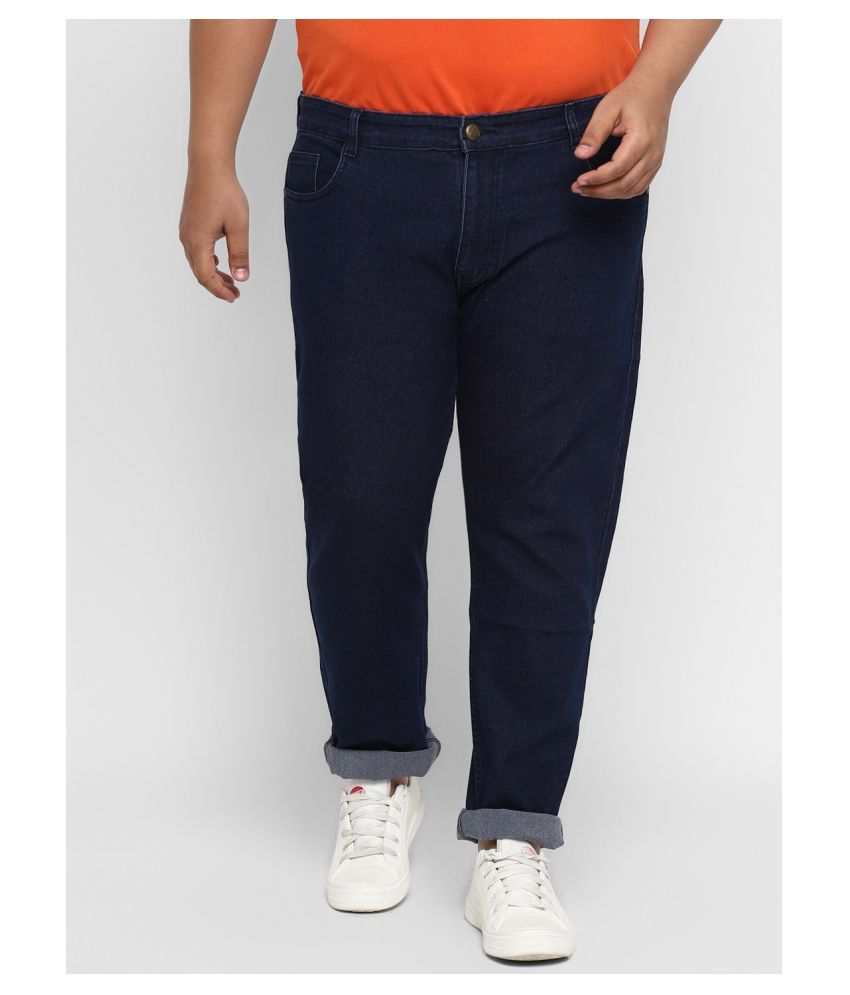     			Urbano Plus Blue Regular Fit Jeans