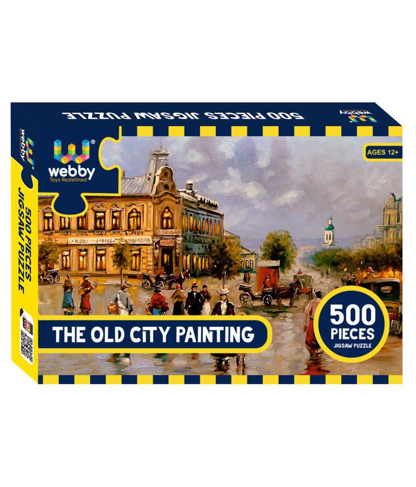     			Webby The Old City Painting Cardboard Jigsaw Puzzle, 500 Pieces