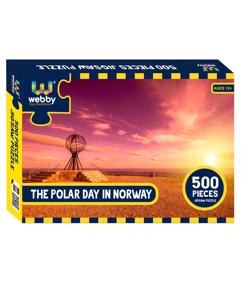     			Webby The Polar Day In Norway Cardboard Jigsaw Puzzle, 500 Pieces