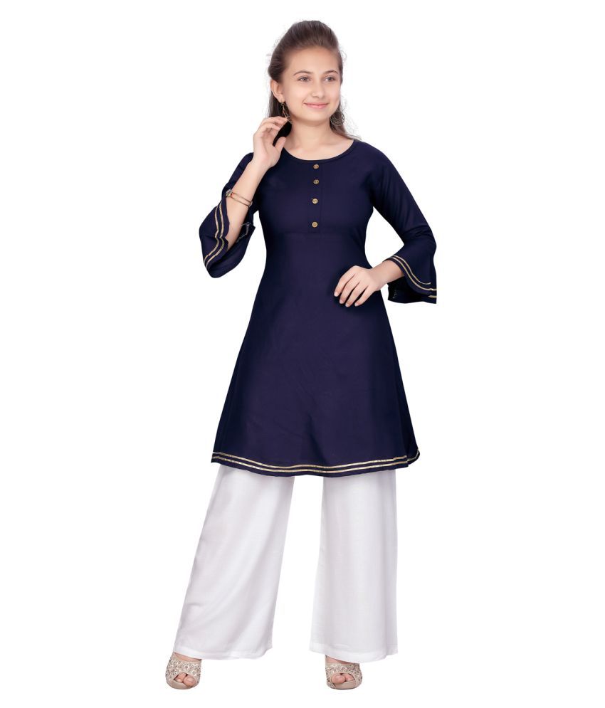 snapdeal kurti plazo set