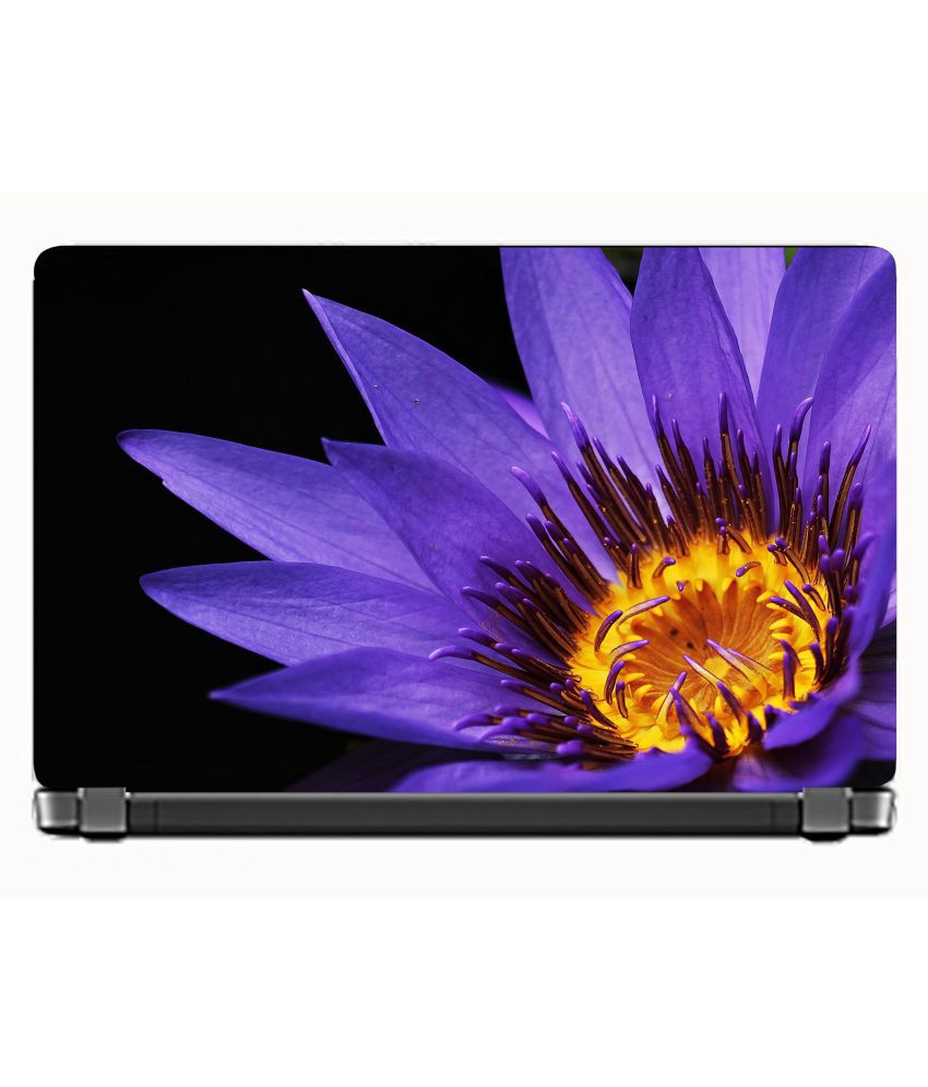     			Laptop Blue flower Premium matte finish vinyl HD printed Easy to Install Laptop Skin/Sticker/Vinyl/Cover for all size laptops upto 15.6 inches