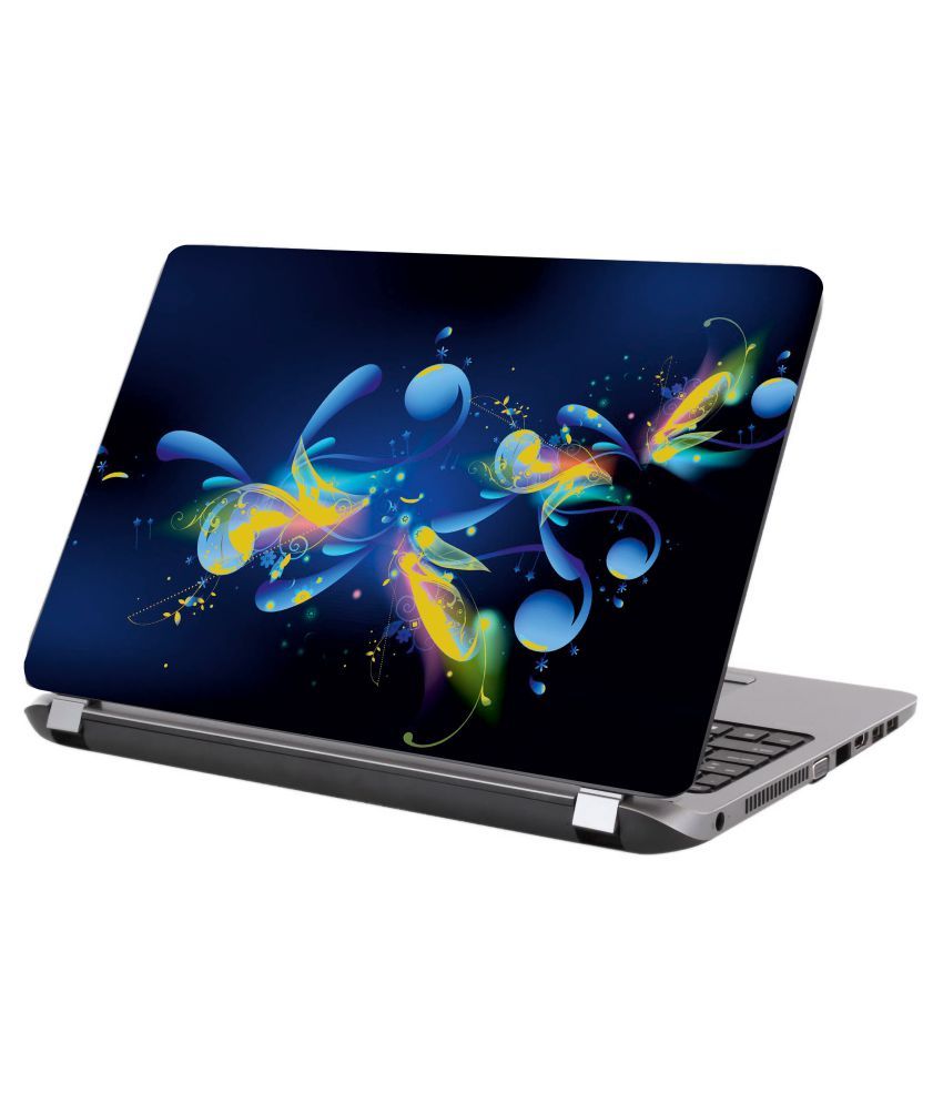 Laptop Skin multicolor floral designPremium matte finish vinyl HD