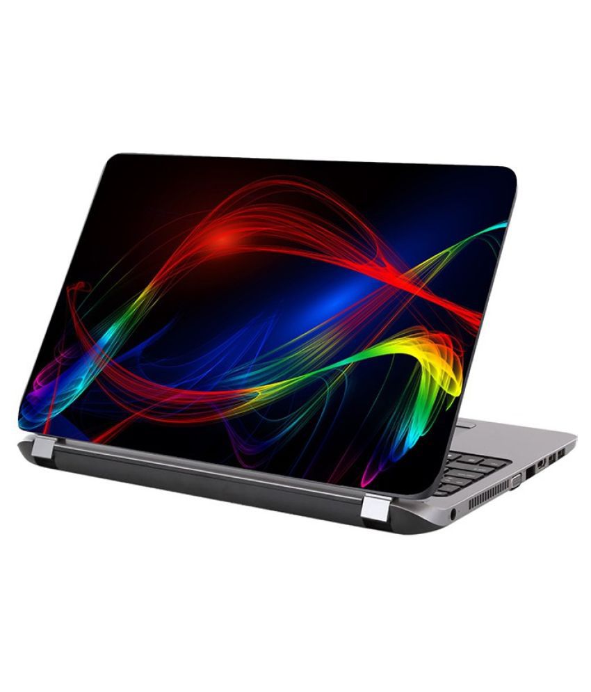     			Laptop Skin multicolor waves Premium matte finish vinyl HD printed Easy to Install Laptop Skin/Sticker/Vinyl/Cover for all size laptops upto 15.5 inch