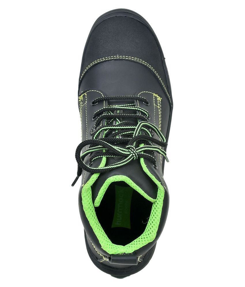 Buy Hummock Mid Ankle Black Safety Shoes Online At Low Price In India Snapdeal