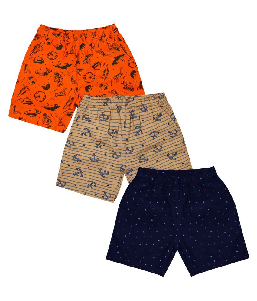     			Luke and Lilly Boys Woven Printed Shorts_Pack of 3