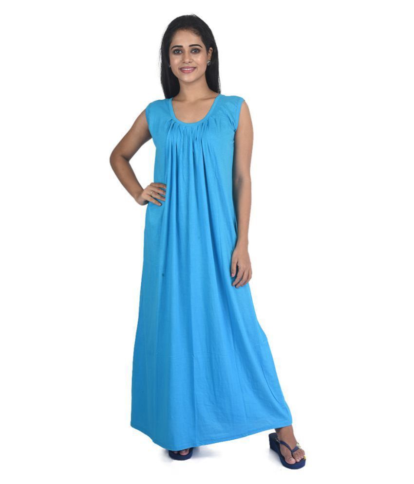     			PIYALI'S CREATION WOMEN'S Hosiery Nighty & Night Gowns - Blue