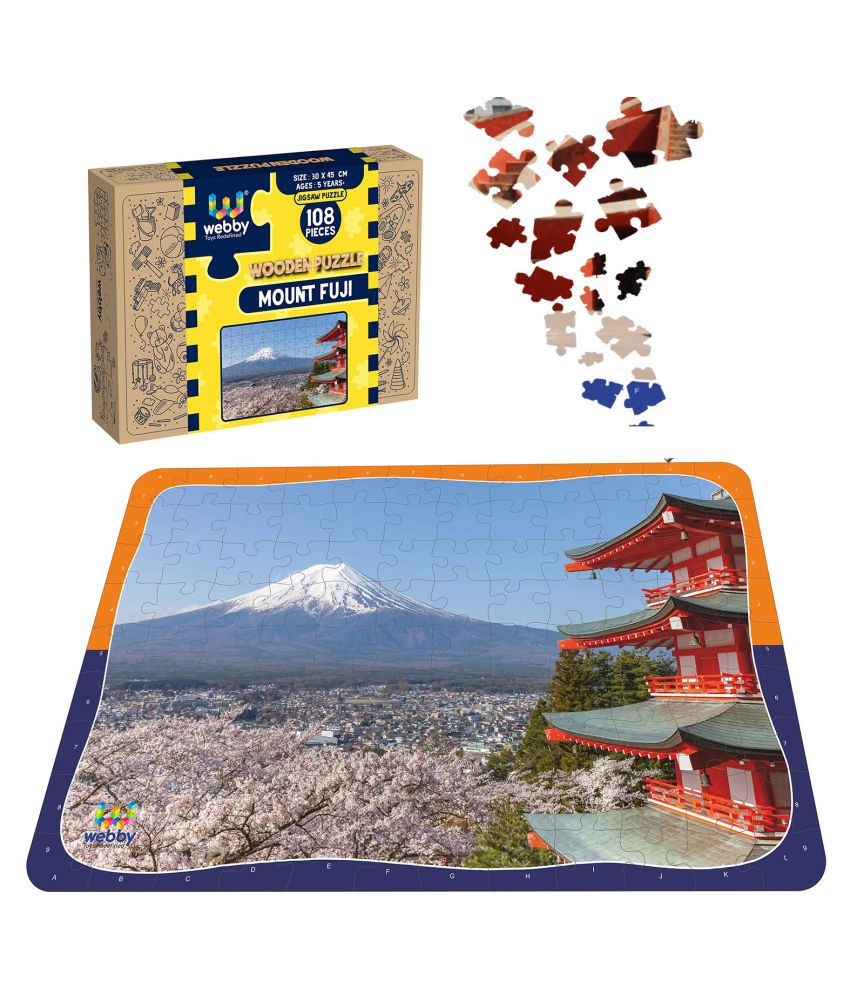     			Webby Mount Fuji Wooden Jigsaw Puzzle, 108 Pieces