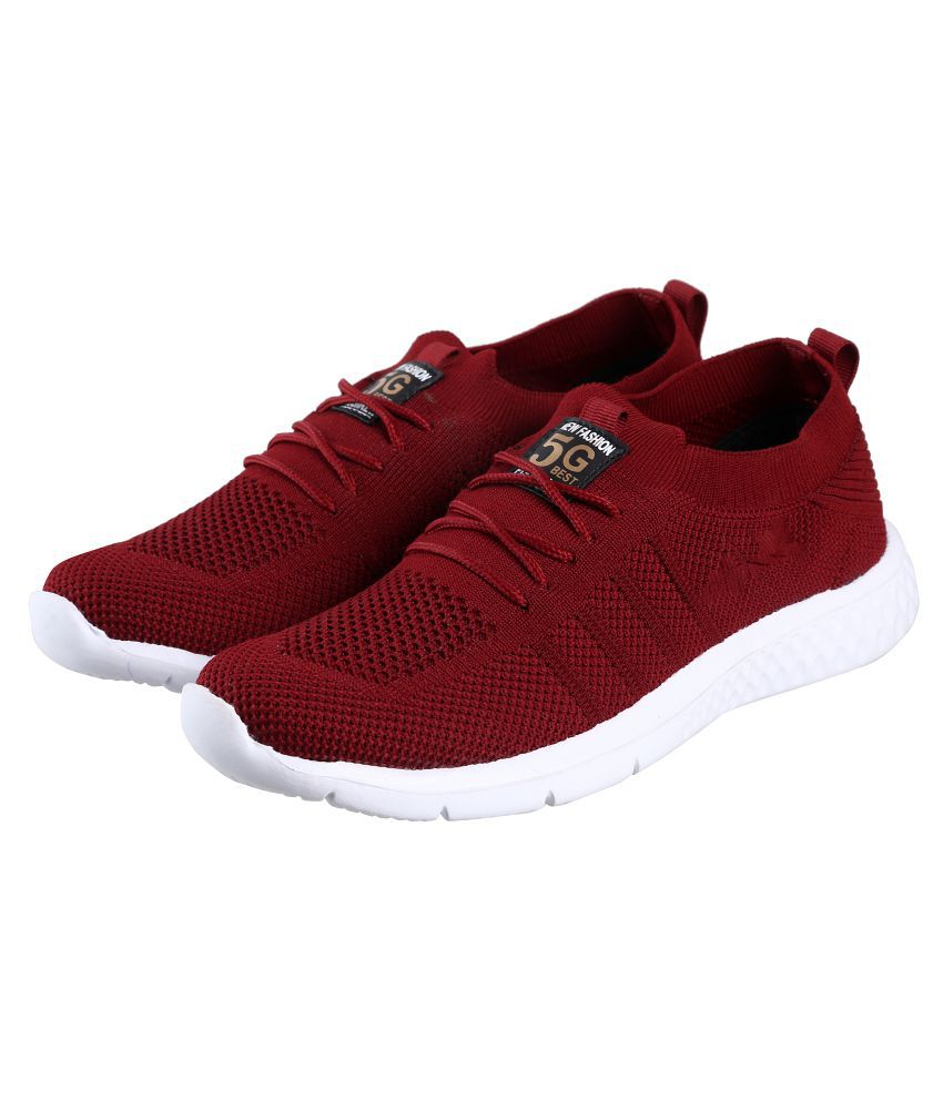 Zappy Maroon Casual Shoes