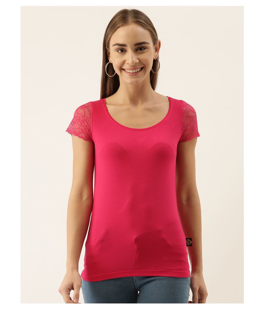     			Zebu Viscose Pink T-Shirts