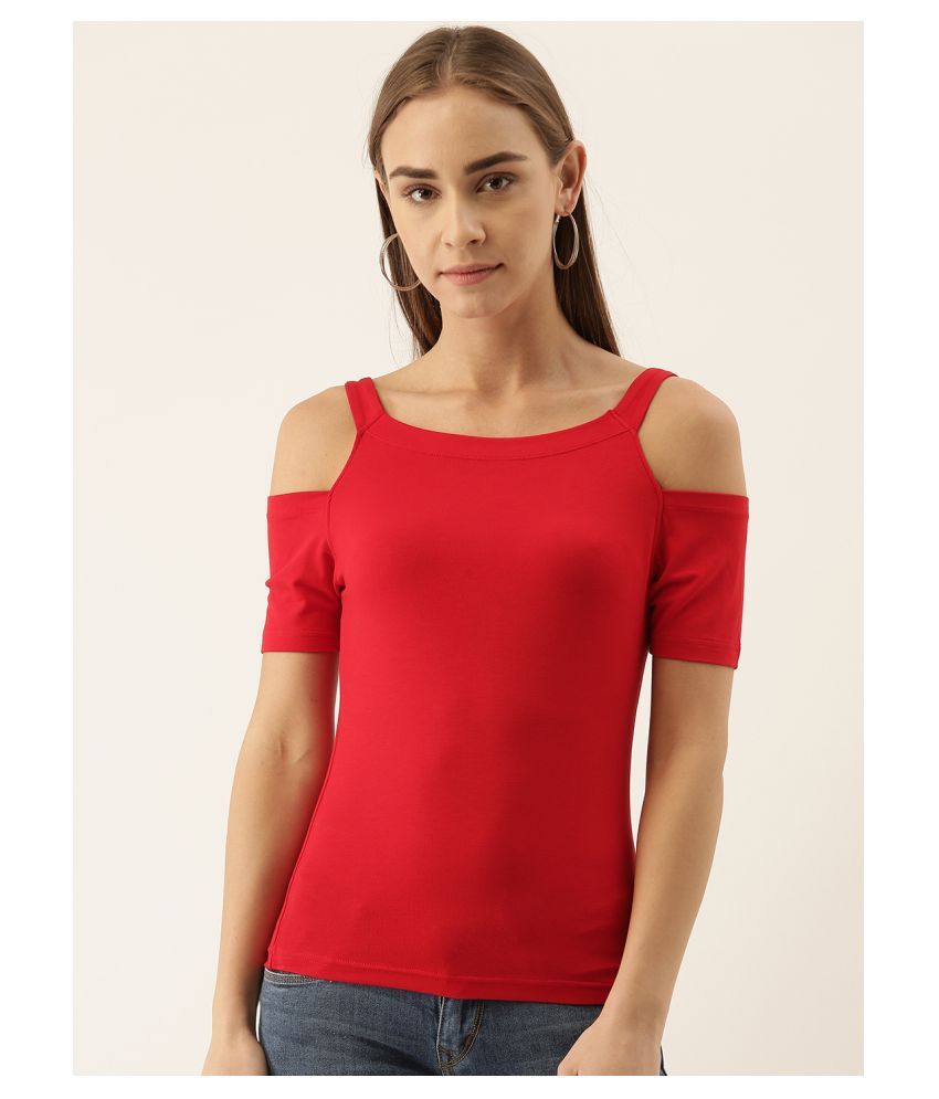     			Zebu Viscose Red T-Shirts