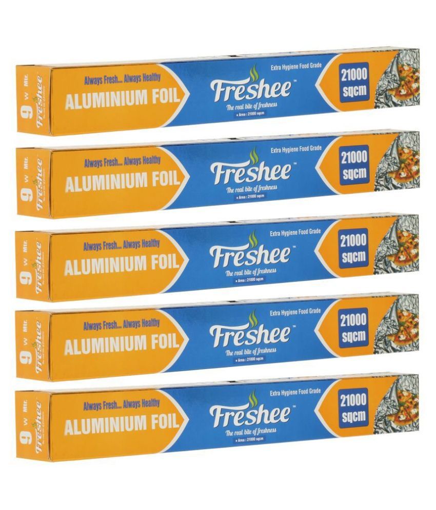     			Freshee 7m Aluminium Foil Paper Pack of 5