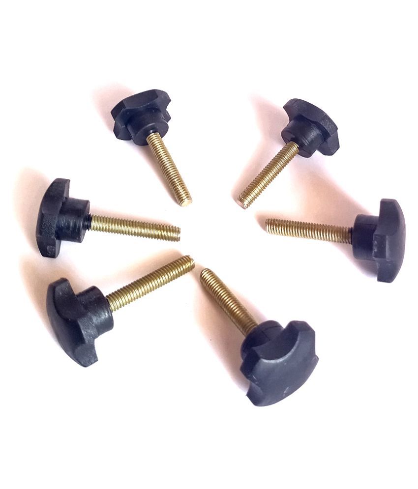 Buy Glass Filled Nylon Plastic Hand Knob (M6 x 20 G) 6 Pcs Online at