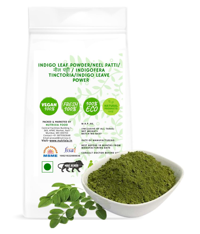     			Nutrixia Food \nIndigo Leaf Powder/Neel Patti Powder 500 gm Pack Of 1
