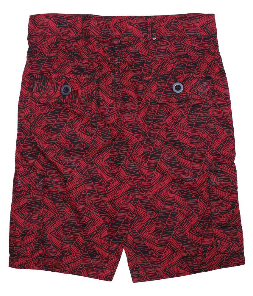 poplin knee length shorts