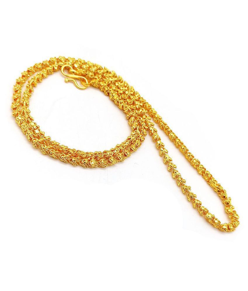     			Jewar Mandi Chain Phool Flower Design Gold Plated Jewelry For Women & Girls or Men & Boys 8511